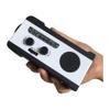 QIYUDS NOAA Emergency Solar Hand Crank Portable Weather Radio, 3 LED Flashlights, Motion Sensor, Reading Lamp, SOS Alarm, 2000mAH Rechargeable Battery (Color : White) view 1