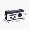 QIYUDS NOAA Emergency Solar Hand Crank Portable Weather Radio, 3 LED Flashlights, Motion Sensor, Reading Lamp, SOS Alarm, 2000mAH Rechargeable Battery (Color : White) view 2