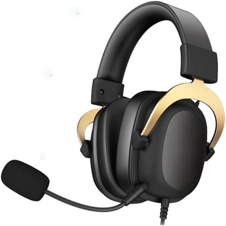 LEONYS Gaming Headset with Microphone, with 7.1 Surround Sound and Detachable Mic Soft Memory Earmuffs,360 Surround Sound Effect,Suitable for Those Who Like to Play Games