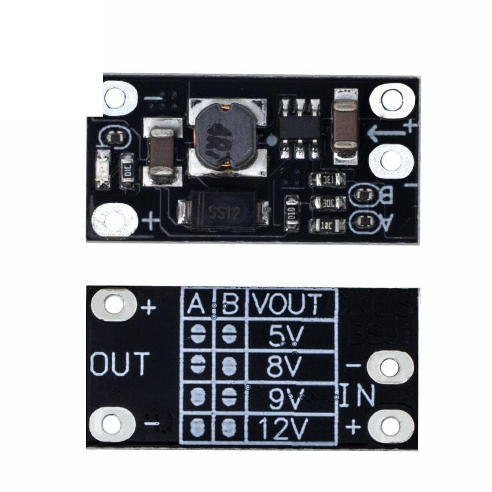 Multi-Function Mini Boost Module Step Up Board 5V/8V/9V/12V 1.5A LED Indicator DIY Electronic Voltage Module