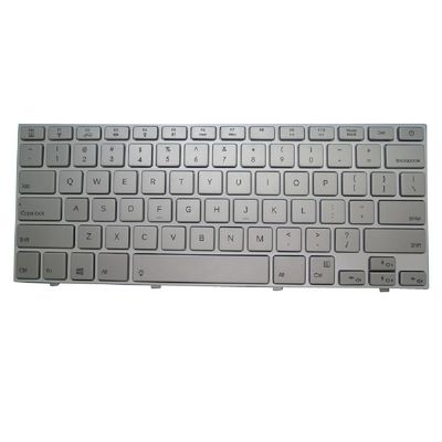 Laptop Keyboard English US DOK-V6309D 6640-0102-0002 with Backlit Silver Frame New