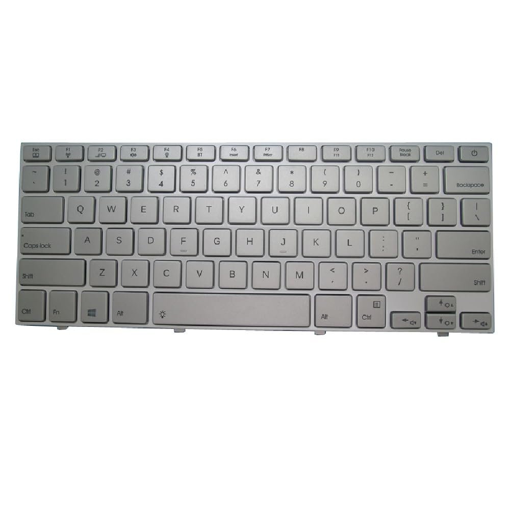 Laptop Keyboard English US DOK-V6309D 6640-0102-0002 with Backlit Silver Frame New