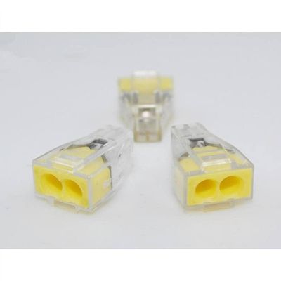 100pcs 2-pin Wire Connector Quick Wiring Cable Terminator Blocks
