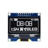 1.54 inch 7PIN White Blue OLED Screen Module SSD1309 Drive IC Compatible for SSD1306 SPI Interface 128x64 view 1