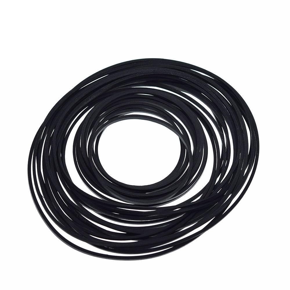 1pack Mix Cassette Tape Replacement Rubber CD DVD Cassette Tape Recorder Turntable Strap Belt for CD-ROM Video Machines 1x1mm