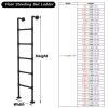 Rv Bunk Ladder 48 55 Inch 60 63 72 80 91" Basement Egress Ladder, Black Floor Standing Window Well Ladder 3 4 5 6 10 12 Step Ladders with Mount Discs, Adults Kids Safety Climb Stool (Color : Black, view 2