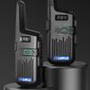 2 pcs wurui TXQ V60 Dual ptt walkie Talkie Mini Two Way Radio Commutator ham Portable uhf Handy 10km Professional Long Range Hunting (2withmicrophones) view 2