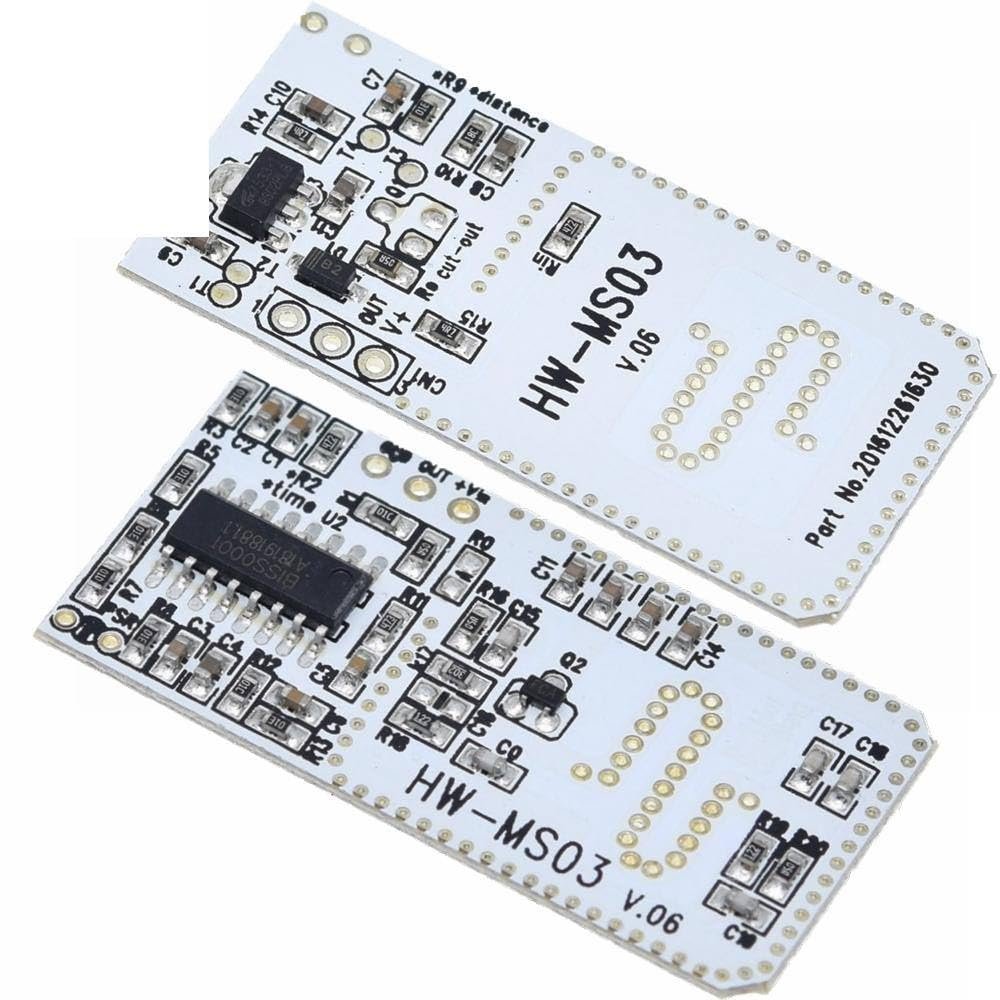 High Performance Motion Sensor Module Radar Motion Sensor HW-MS03 2.4GHz to 5.8GHz Microwave Radar Sensor Module for Arduino