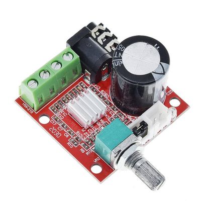 1PCS 12V Mini Hi-Fi PAM8610 Audio Stereo Amplifier Board 2X10W Dual Channel D Class Lowest RED