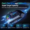 WNJACO Motorcycle Helmet Bluetooth Headset, Outdoor Wireless Bluetooth 5.3 Headphone Speakers Noise Cancellation Intercom Communication Systems with IPX6 Waterproof/Strong Bass for Dirt Bike view 2