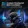 WNJACO Motorcycle Helmet Bluetooth Headset, Outdoor Wireless Bluetooth 5.3 Headphone Speakers Noise Cancellation Intercom Communication Systems with IPX6 Waterproof/Strong Bass for Dirt Bike view 3