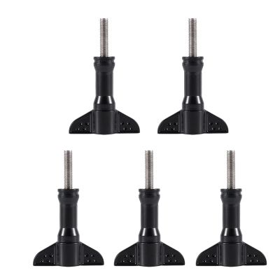 5pcs Stainless Steel Long Thumb KnobScrews, for Sport Cameras with Standard Long Screw for Connecting Camera and Accessories