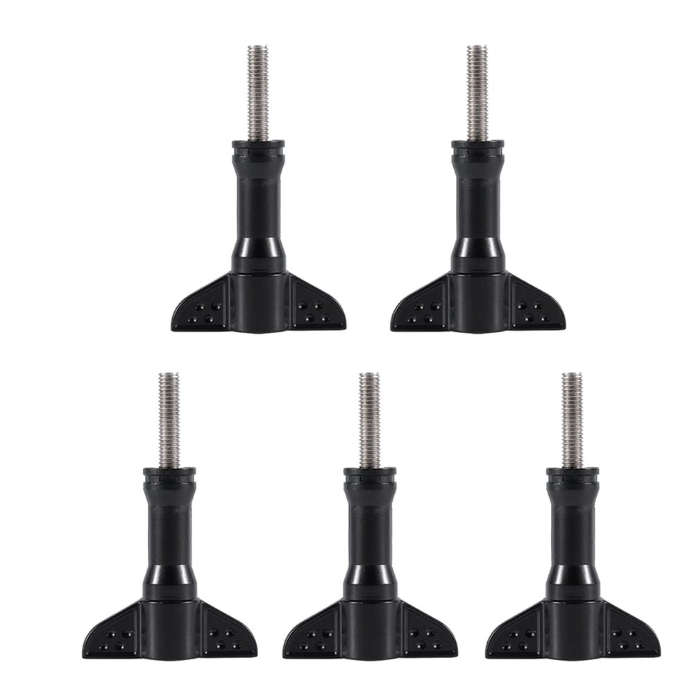 5pcs Stainless Steel Long Thumb KnobScrews, for Sport Cameras with Standard Long Screw for Connecting Camera and Accessories