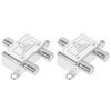 Garneck 2pcs Cable Splitter Way Coax Connector High Signal Distribution Compatible Systems view 1