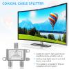 Garneck 2pcs Cable Splitter Way Coax Connector High Signal Distribution Compatible Systems view 2