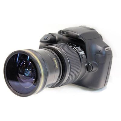 X14 HD 8K Extreme FISHEYE for Canon EOS Digital Rebel T5 KIT w 18-55mm STM Lens