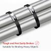 APIELE 11.8-inch Stainless Steel Black Zip Ties Epoxy Coated Zip Tie, Multi-Purpose Self-Locking Stainless Steel Zip Ties(100 PCS) view 2