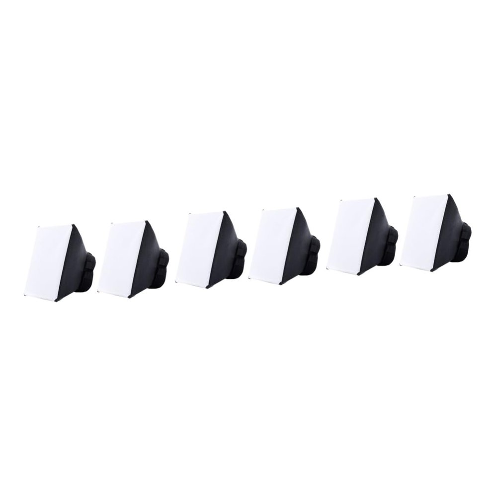 Gatuida 6pcs Portable Softbox Flash Diffuser for DSLR Camera Flash Softbox for Folds Flat