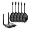 HDMI Wireless Transmitter*5 and Receiver 4K, USB C & HDMI Dual Transmit Ports,VGA Dual Screens, 2.4/5Ghz Streaming Smooth Video/Audio for Mac, Cable Box, Samsung Phone, Netflix, 165FT view 1