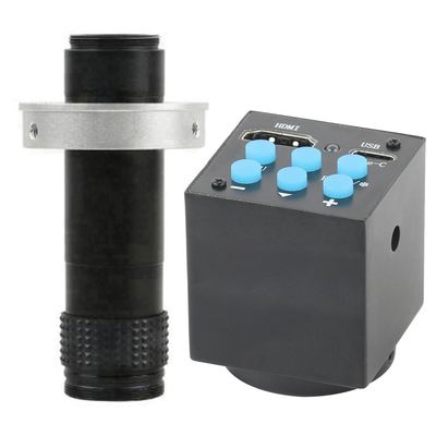 2MP 1080P HDMI Type-c Industrial Video Microscope Camera For Phone Tablet CPU PCB IC Soldering Repair & 120X C-Mount Lens