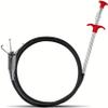 Drain Snake, Drain Clog Remover - Gutter Cleaning Tools Drain Cleaner for Toilet Sewer Shower Kitchen Bathroom Tub Clogged Drains Opener Cleaning Tool, Flexible Grabber Claw Pick Up Reacher (63 inch) view 1