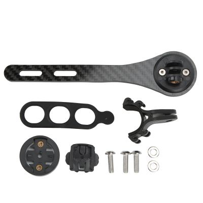 Glomora Bike Computer Holder for Road Bike, Carbon Fiber & Aluminium Alloy Stem Mount, Compatible with Garmin, Bryton, CATEYE & IGPSPORT