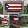 4th of July Outdoor TV Cover 55 Inch Puerto Rico Flag TV Enclosure Independence Day Star Palm Leaf Red Stripes Blue Patriot TV Covers for Outside TV Display Screen Protector with Remote Control Pocket view 2