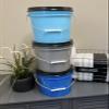 House Naturals 2 Gallon Food Grade Plastic Bucket with Screw on lid- 3 Colors- Made in USA containers- Pack of 3 view 4
