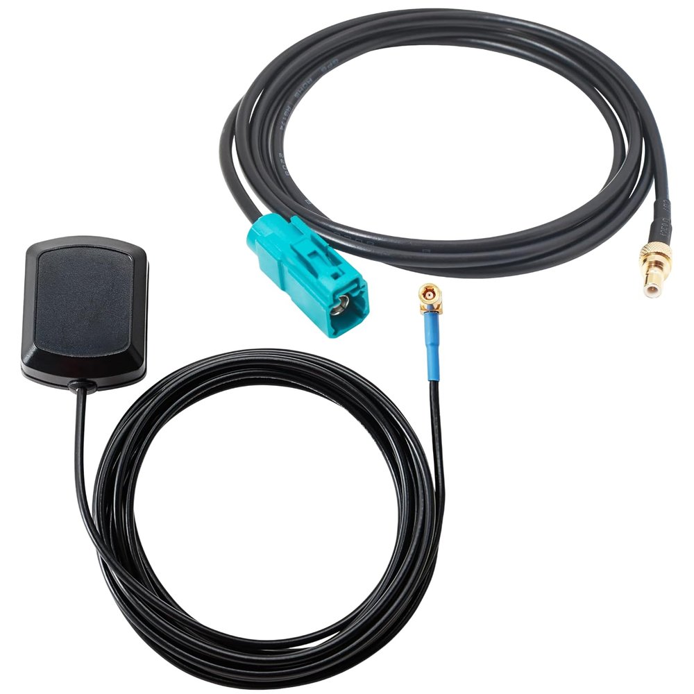 Anina 8 Ft Sirius XM Satellite Radio Antenna for XM Sirius Radio Receiver with Magnetic for Lynx Edge MiRGE XMp3 Inno AirWare XMp3i Xpress Onyx XR9, 4FT Fakra Z Female to SMB Connector Adapter Wire