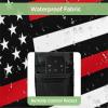 4th of July Outdoor TV Cover 55 Inch Firefighter Flag TV Enclosure Independence Day Thin Red Line Print TV Covers for Outside Holiday TV Display Screen Protector with Remote Control Pocket view 4