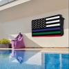 4th of July Outdoor TV Cover 43 Inch US Flag Black TV Enclosure Independence Day Stars Colorful Stripes TV Covers for Outside Holiday TV Display Screen Protector with Remote Control Pocket view 4