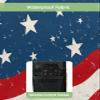 4th of July Outdoor TV Cover 50 Inch Ameriacan Flag TV Enclosure Independence Day Stars Stripes TV Covers for Outside Holiday TV Display Screen Protector with Remote Control Pocket view 3