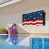 4th of July Outdoor TV Cover 50 Inch Ameriacan Flag TV Enclosure Independence Day Stars Stripes TV Covers for Outside Holiday TV Display Screen Protector with Remote Control Pocket view 4