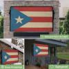 4th of July Outdoor TV Cover 55 Inch Puerto Rico Flag TV Enclosure Independence Day Retro Oil Painting Star Stripe TV Covers for Outside Holiday TV Display Screen Protector with Remote Control Pocket view 2