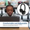 Cyber Acoustics USB Stereo Headphones for PCs and Other USB Devices in The Office, Classroom or Home (ACM-6005C) view 2
