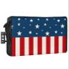 4th of July Outdoor TV Cover 55 Inch American Stars Flag TV Enclosure Independence Day Stripes Patriotic TV Covers for Outside Holiday TV Display Screen Protector with Remote Control Pocket view 1