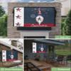 4th of July Outdoor TV Cover 75 Inch American Flag TV Enclosure Independence Day Gnome Holding Star Firework TV Covers for Outside Holiday TV Display Screen Protector with Remote Control Pocket view 2