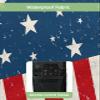 4th of July Outdoor TV Cover 75 Inch American Stars Flag TV Enclosure Independence Day Stripes Patriotic TV Covers for Outside Holiday TV Display Screen Protector with Remote Control Pocket view 3