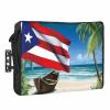 Big buy store 4th of July Outdoor TV Cover 65 Inch Puerto Rico Flag TV Enclosure Independence Day Coco Tree Beach TV Covers for Outside Holiday TV Display Screen Protector with Remote Control Pocket view 1