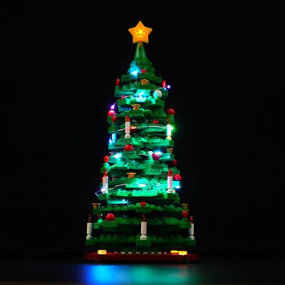 BrickBling LED Light Compatible with Lego Christmas Tree Building Kit,Christmas Dcor Lights Compatible with Lego 40573, Creative Lighting Kit-Not Included The Model