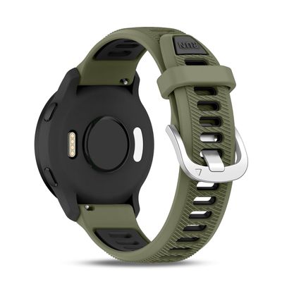 Bolesi 20mm Silicone Watch Bands Compatible with Garmin Venu sq/Venu/sq 2/Venu 2 Plus/Vivoactive 3/3 Music/Vivoactive 5,Quick Release Soft Waterproof Strap for Garmin Forerunner 245/55/248 Music Men
