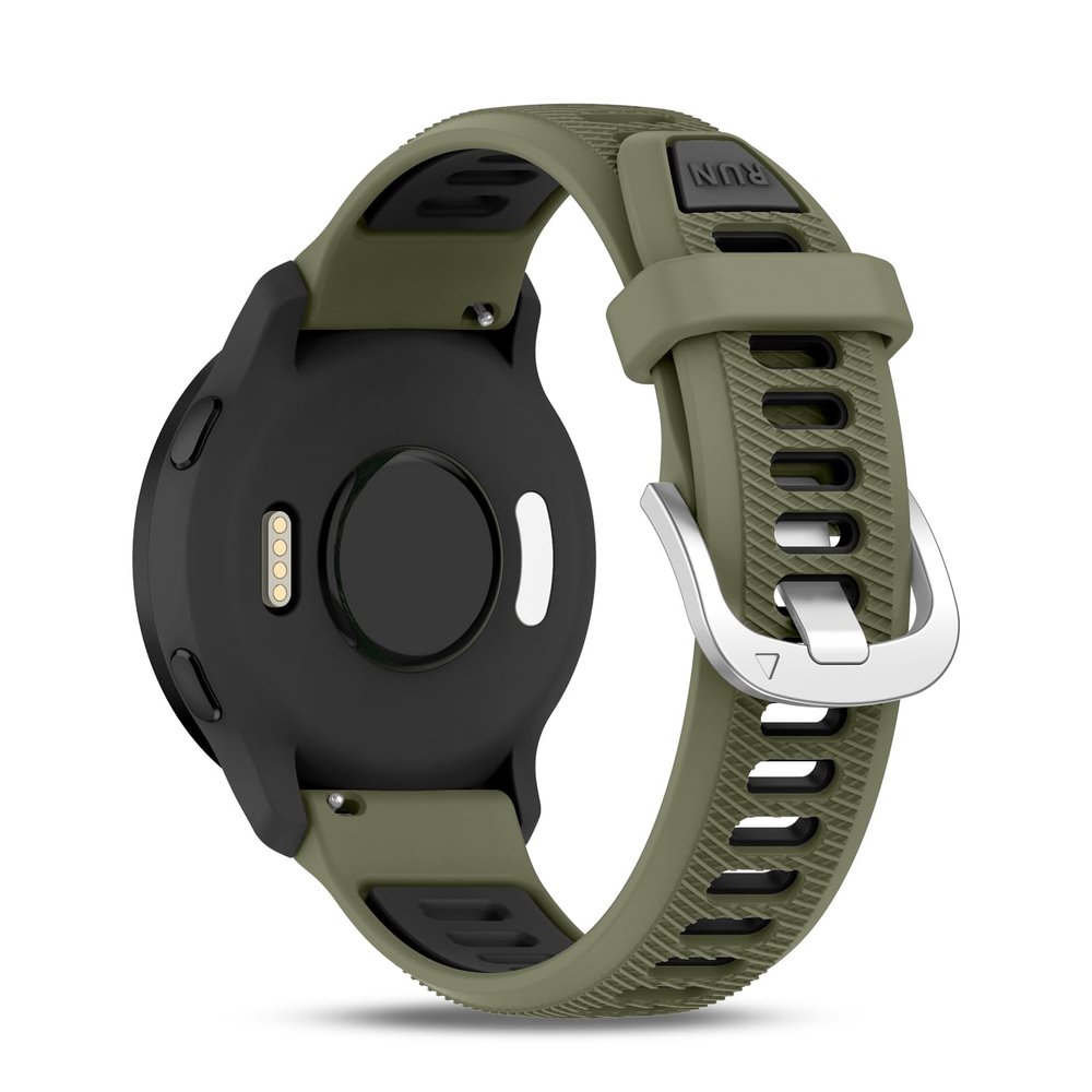 Bolesi 20mm Silicone Watch Bands Compatible with Garmin Venu sq/Venu/sq 2/Venu 2 Plus/Vivoactive 3/3 Music/Vivoactive 5,Quick Release Soft Waterproof Strap for Garmin Forerunner 245/55/248 Music Men