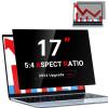 ZOEGAA Laptop Privacy Screen 17 inch 5:4, 17 inch Removable Anti Blue Light Glare Eye Protection Shield, Black Blackout Anti Spy Desktop Security Private Filter view 1