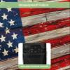 American Flag Outdoor TV Cover for 30 to 32 Inch Outside Flat Screen TV Cover - 600D Waterproof and Weatherproof TV Cover, USA Flag Retro Stripes Wooden Planks Dustproof TV Display Protectors view 3
