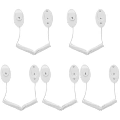 UKCOCO Retractable Remote Control Tether Wall Mounted Holder with Security Cable Lock for Tv Remotes Anti-Lost Leash for Home Hotel School Use