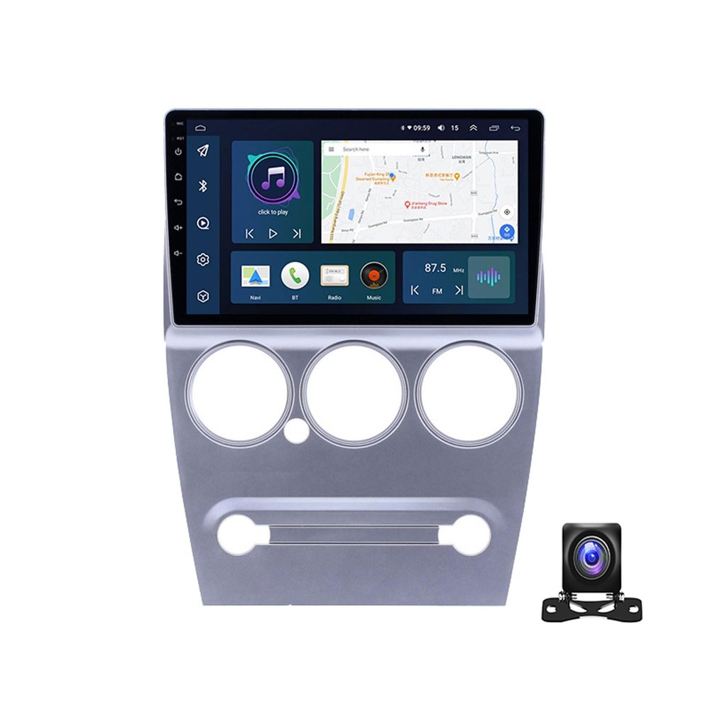 DEHIWI Car Navigation Player 9 Inch Touchscreen Multimedia Radio, Android Car Stereo for Citroen Elysee 2008~2013 with 720P Backup Camera, 4G, WiFi, DSP, Carplay, RDS FM Radio Receiver,Y4s 8g+128g