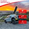 Augeny Car Short Antenna, Carbon Fiber Antenna Replacement with Screws for AM/FM Radio Reception, Car Accessories (1.37", Black) view 4