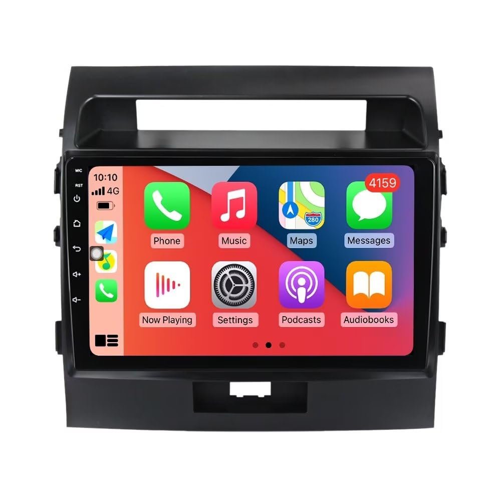 1280x720 10.1" IPS Touch Screen Android Stereo for Toyota Land Cruiser 11 200 2008-2015 Car Radio, 8Core 2+32GB Built-in Car-Play Android Auto GPS Navigation Dash Kit