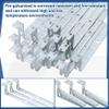 Landhoow 100 Pcs Stud Mounting Cable Support metal stud support CS-CJ6 Pre Galvanized Steel Bolt Mount Cable with Locking Tab, Fasteners With Locking Tab Silver Box Fasteners view 4