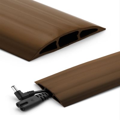 Bates- Floor Cord Cover, 6ft Cable Cover, Brown, Cord Protector, Floor Cable Cover, Cord Hider Floor, Extension Cord Cover Floor, Cable Cover Floor, Cable Floor Cover, Cable Covers for Cords